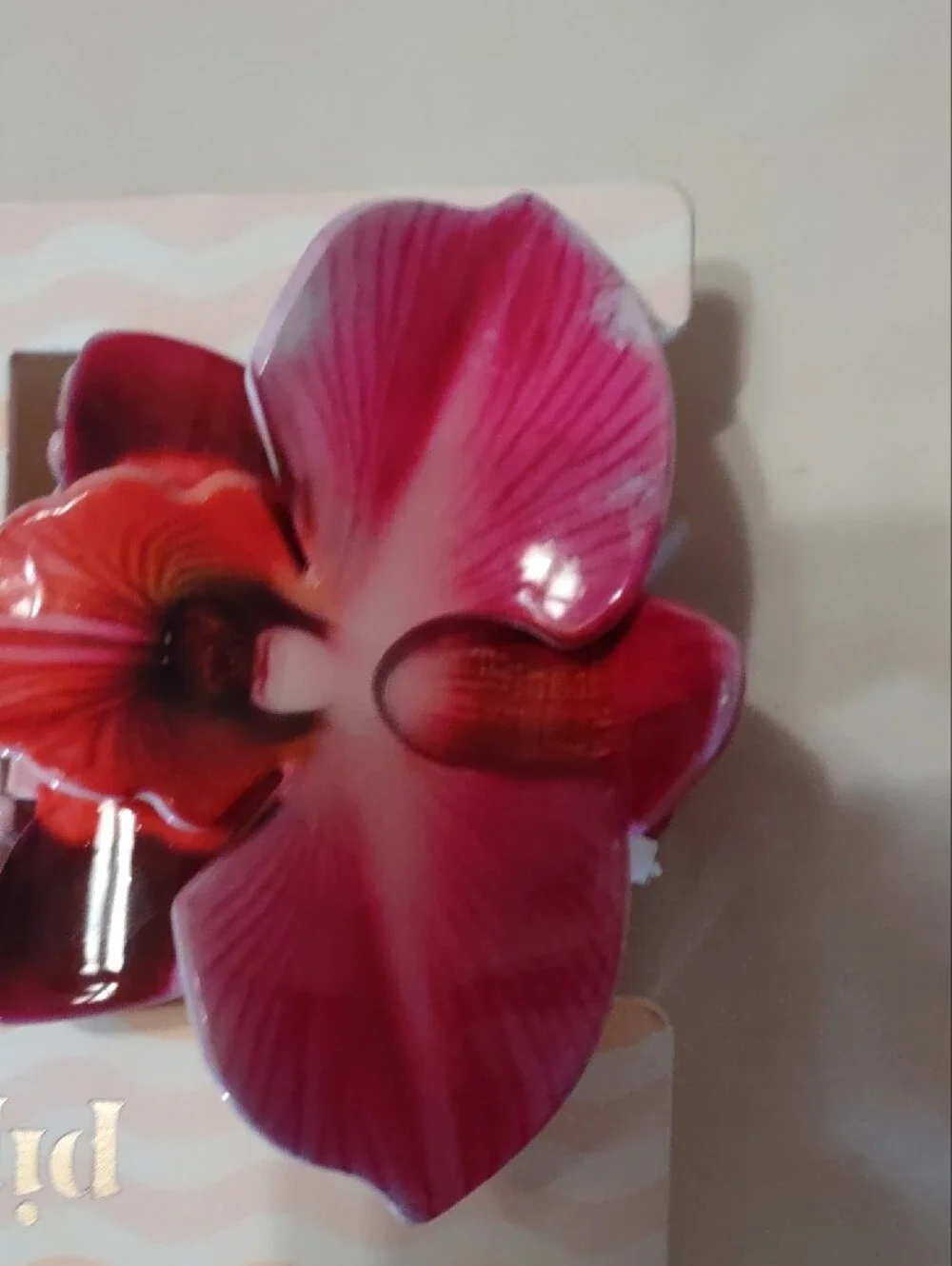 Piper K NWT Orchid Flower Hair Claw Clip Set 2 Pack Tropical Summer
